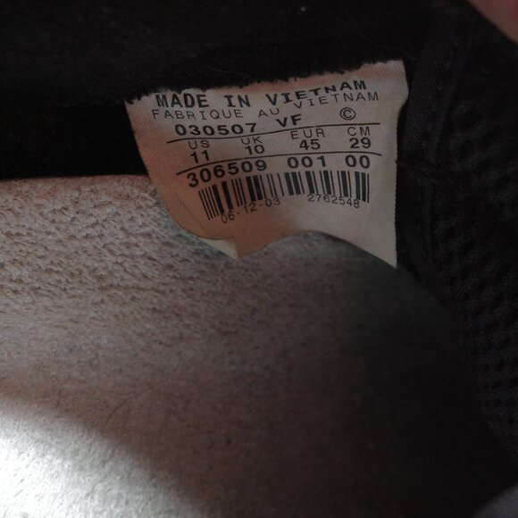 Vintage 2003 Nike Air Force 1 NYC New York Black White Mens US 11 *Damaged Soles - Picture 10 of 10
